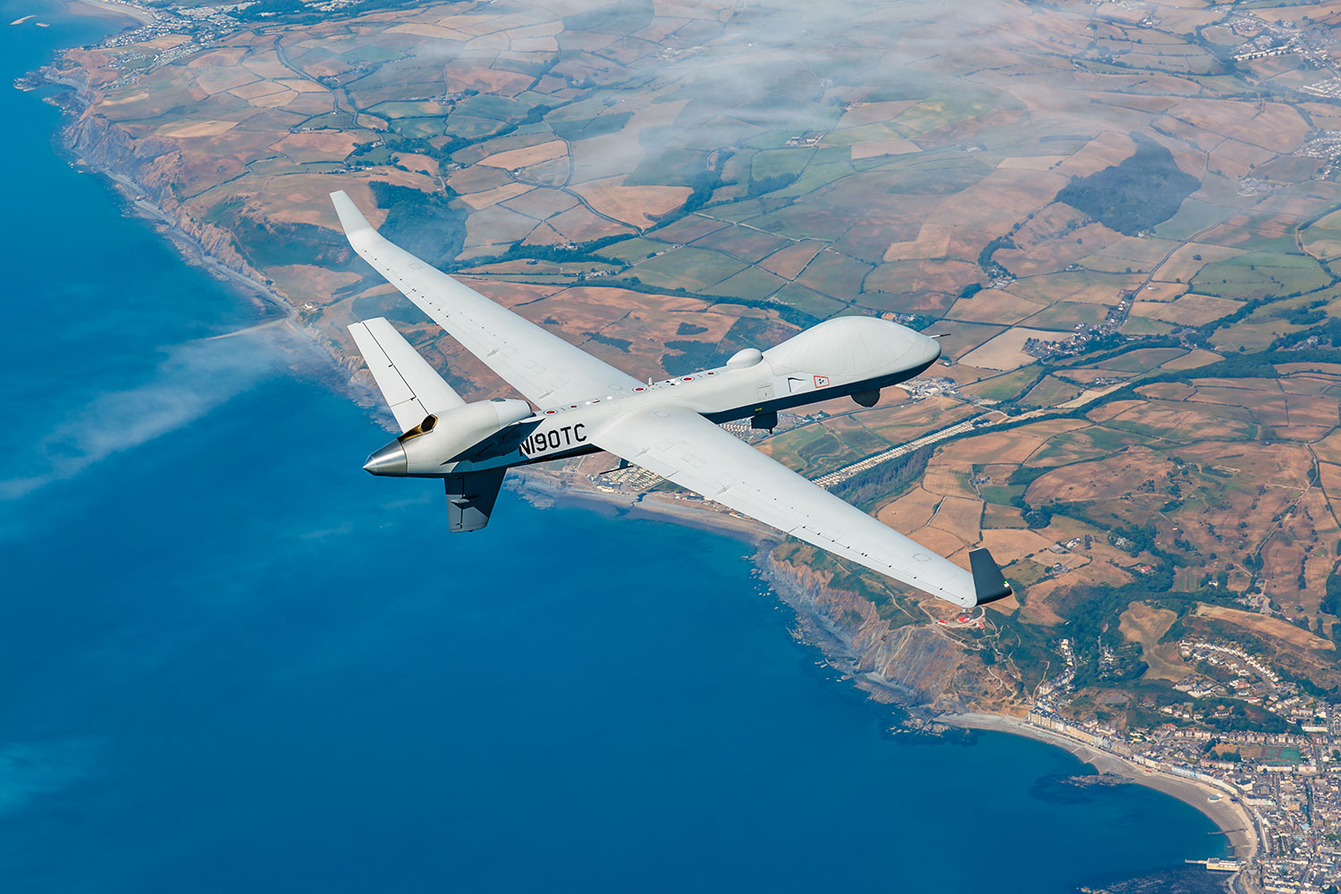 MQ-9B SkyGuardian flies across Atlantic for RAF100 event