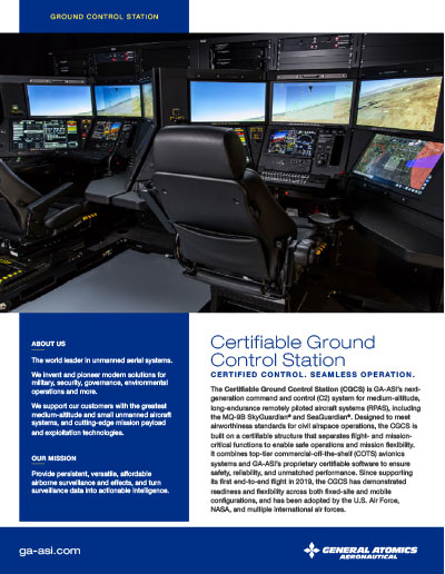 Certifiable Ground Control Station Data Sheet