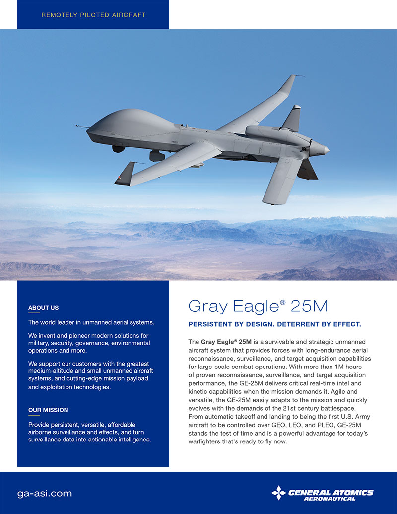 Gray Eagle 25M Data Sheet