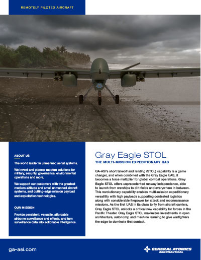 Gray Eagle Data Sheet Download